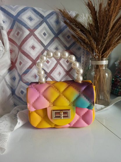 Women Mini Handbags Candy Color Jelly Crossbody Bags Girls Small Coin Pouch Baby