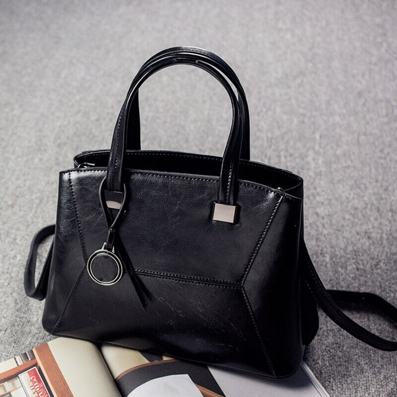 Genuine Leather Women's Classic Handbag Crossbody Shoulder Bag Satchel Tote Bag