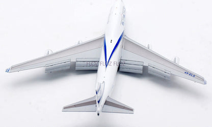 JC WINGS Israel Airlines for Boeing B747-400 4X-ELA Flaps down 1:400 plane Model