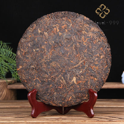 357g Ripe Pu'er Tea Cake Yunnan Bulang Ancient Tree Mellow Compressed Leaf Tea