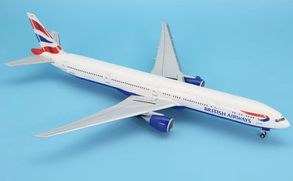 37CM 1:200 Risesoon British Airways BOEING 777-300ER Airplane ABS Plastic Model