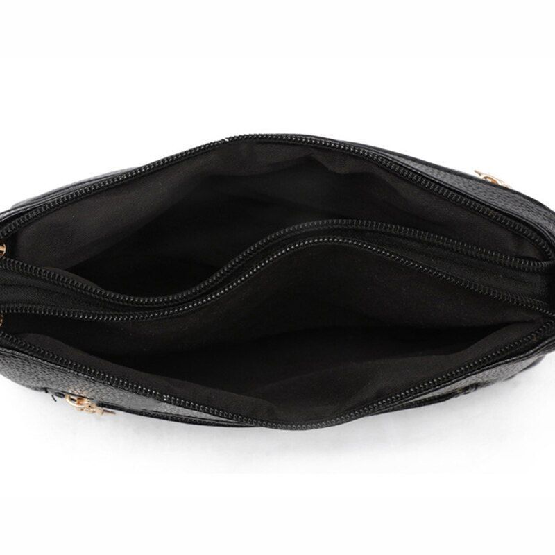 Handbag High Quality Leather Small Messenger Bag Solid Color Shoulder Crossbody