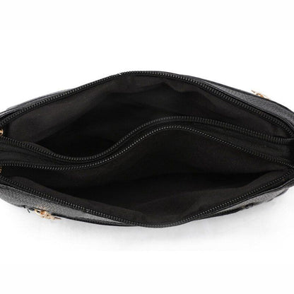Handbag High Quality Leather Small Messenger Bag Solid Color Shoulder Crossbody