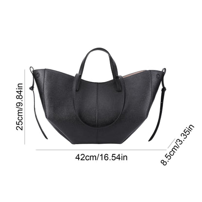 Ladies Bag Women PU Leather Chic Shoulder Bag Purse Commuting Tote Handbag