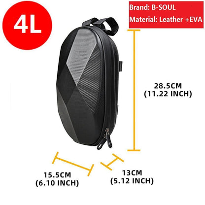 Universal Electric Scooter Handle Bag EVA Hard Shell 3-5L Bicycle 320x180x135 mm