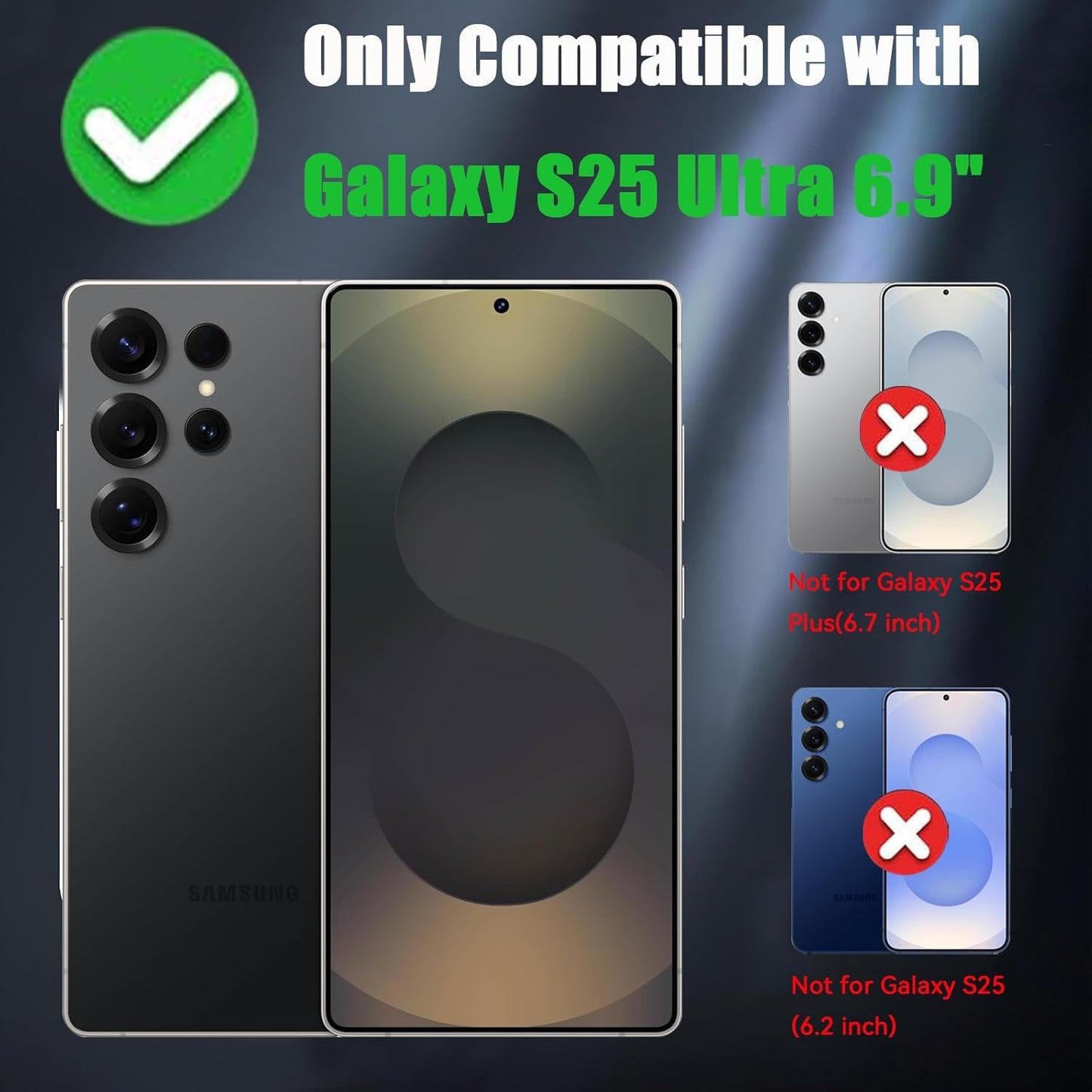 Magnetic Case for Samsung Galaxy S25 Ultra with 2 Privacy Screen Protector＆Foldi