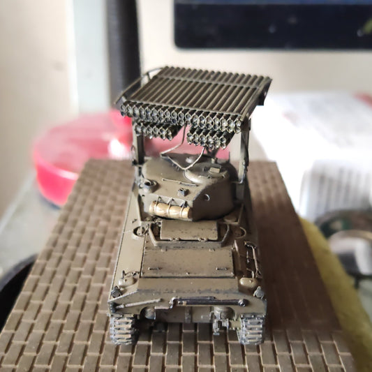 1/72 Us M4 Sherman T34 Calliope Tank Painting Completion Model
