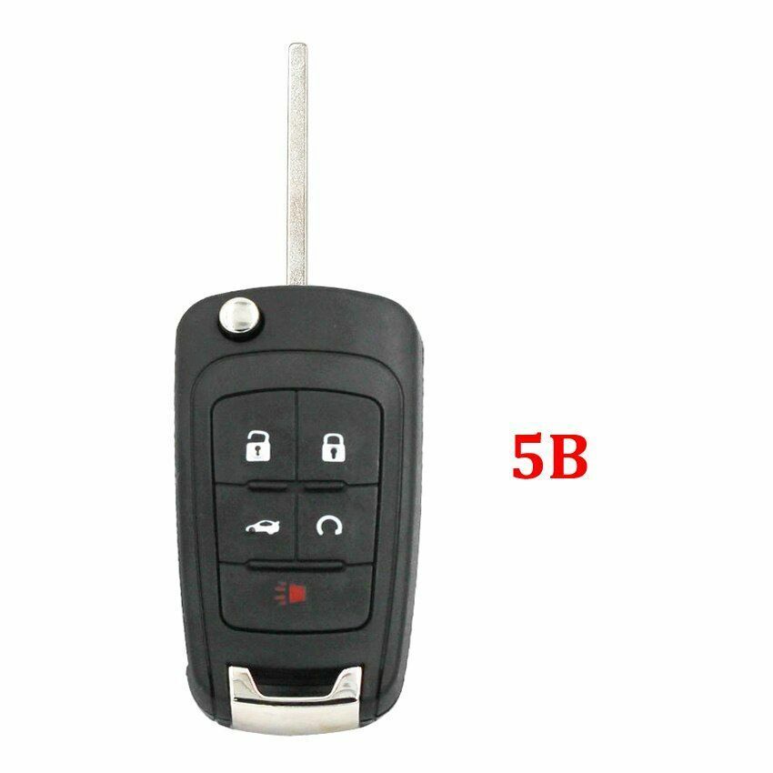 Remote Key Case Fob for CHEVROLET 2/3/4/5 Button Flip Folding Key Shell Cruze 1x