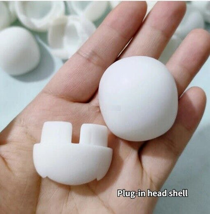 Pottery Clay Tools Resin Empty Shell Dolls Heads Magnetic Suction Insertion Type