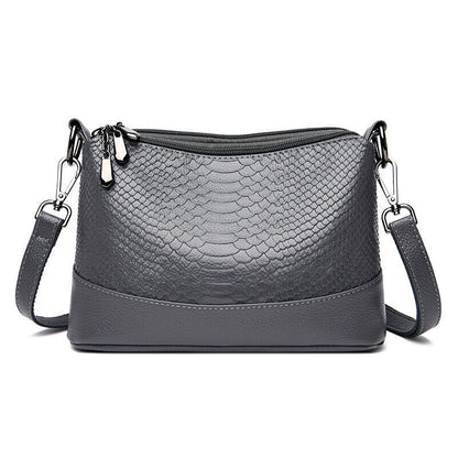 Mom Bag Shoulder Messenger Bag Multilayer Soft Leather Bag Satchel Wallet