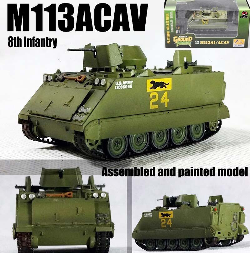 M113 armored personnel carrier 8th Infantry tank 1/72 non diecast Easy model