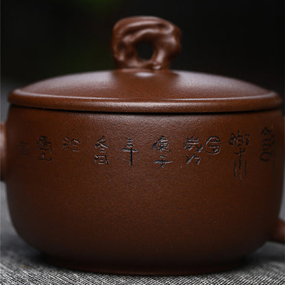 70ml Tea Pot With Tea Holes 7 Marked Orignal Ore Real Yixing Zisha Pot Handmade