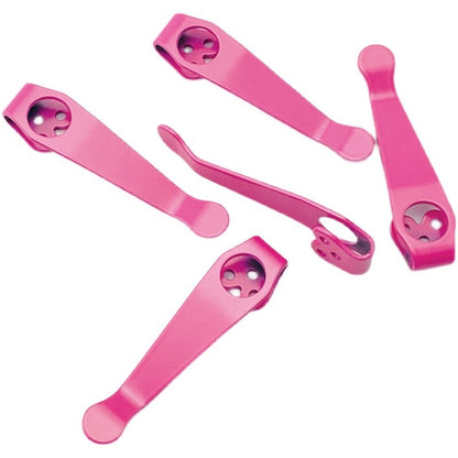 1PC. Titanium Alloy Pink Pocket Clip for Spyderco Paramilitary 2