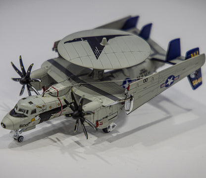 S14 1/144 E-2C early warning aircraft E2 VAW-117 US Nimitz 2008 alloy model