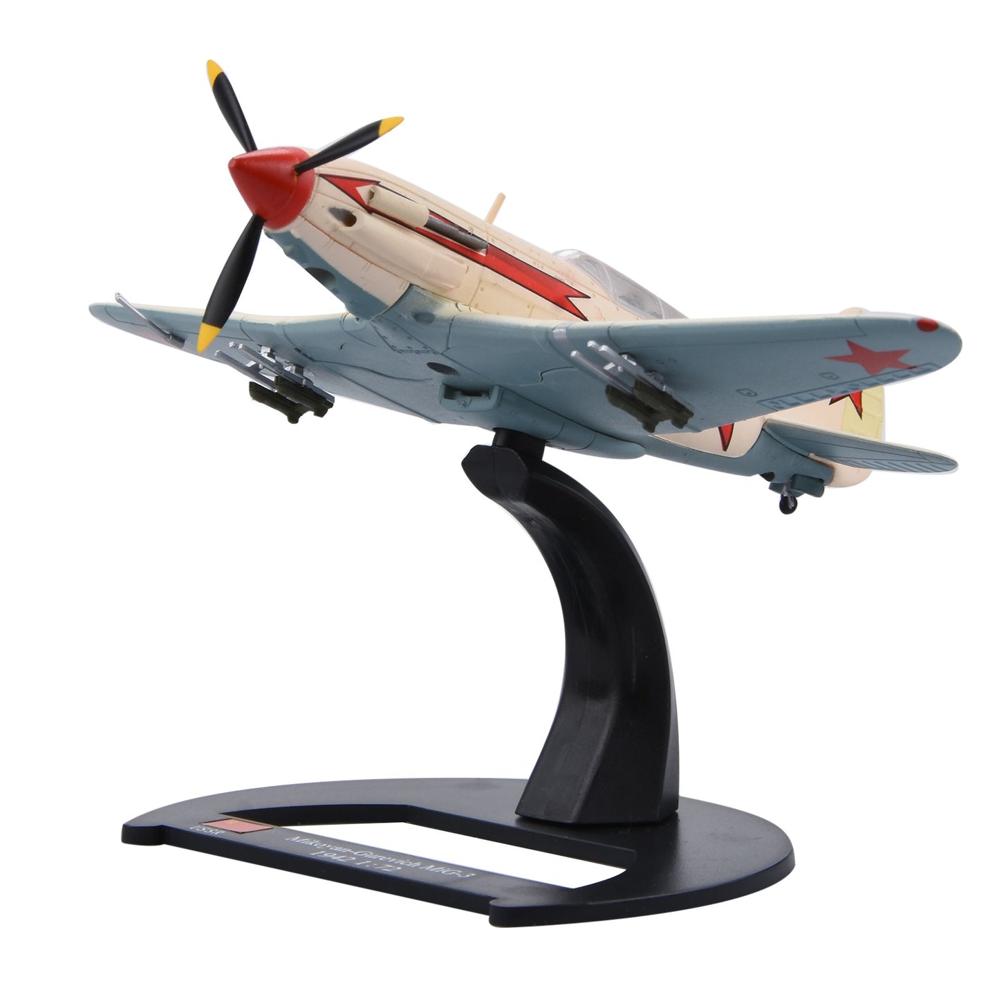 14cm Diecast Alloy 1/72 Scale WWII MiG-3 Fighter Plane Model Toy Decoration