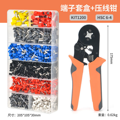 HSC8 6-4A Crimping Pliers Tubular Terminal Crimper Household Electrical Kit Tool