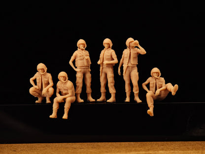 1/72/48/35/87/100/144 Cold War Vietnam War US Tank Troops 6-person team