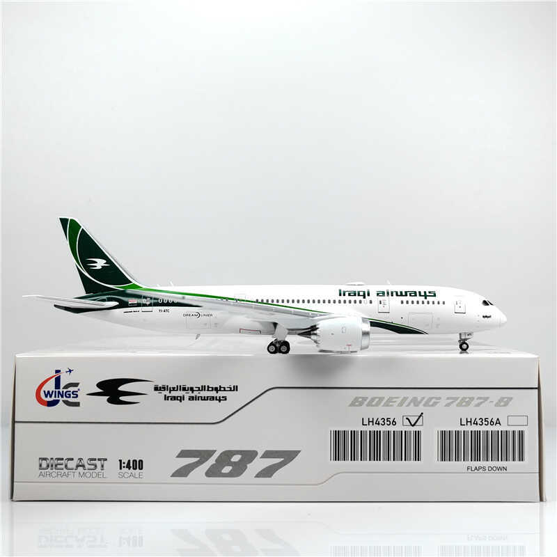 1:400 JC Wings Iraqi Airways BOEING B787-8 Passenger Airplane Diecast Model