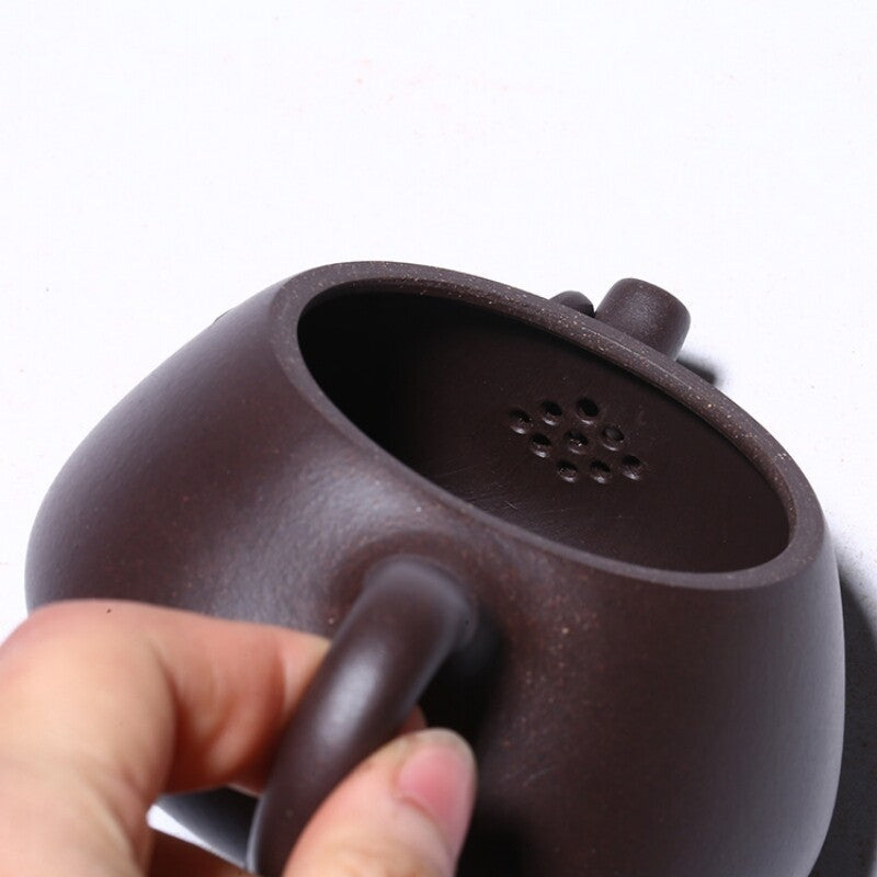 Full Handmade Tea Pot 9 Infuser Real Yixing Zisha Old Purple Clay Shipiao Pot