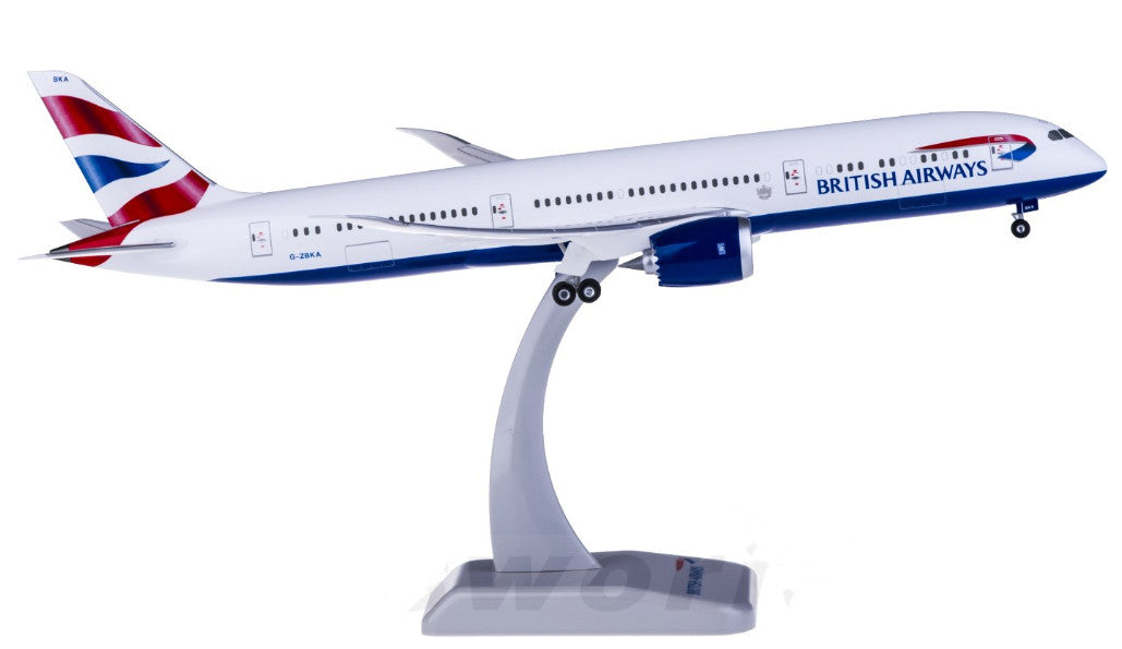 1:200 32CM Hogan BRITISH AIRWAYS BOEING 787-9 Plane ABS Plastic Aircraft Model
