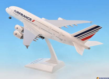 37CM 1:200 Risesoon AIR FRANCE AIRBUS A380-800 Plane ABS Plastic Aircraft Model