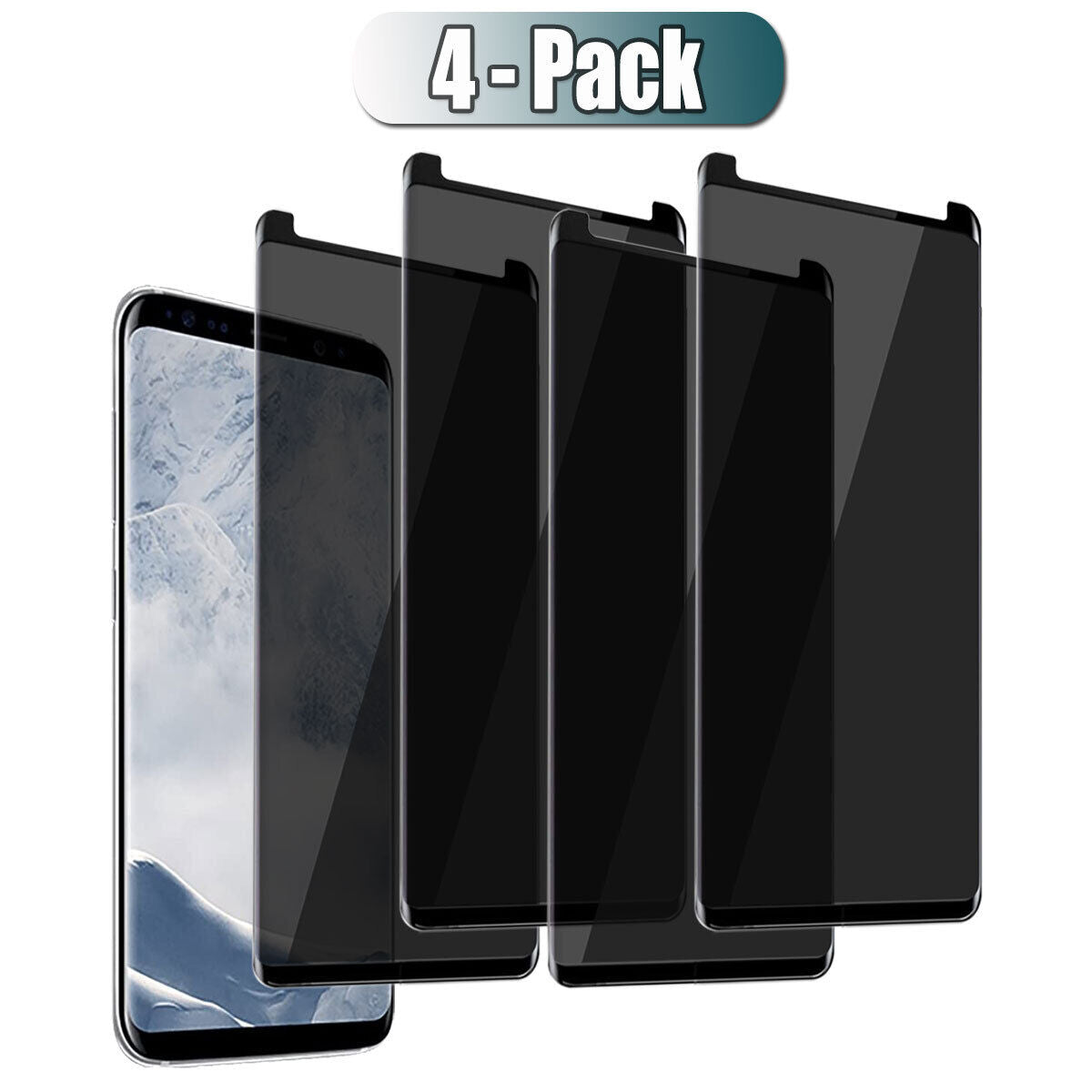 For Samsung Galaxy S8 / S8 Plus Glossy Privacy Tempered Glass Screen Protector