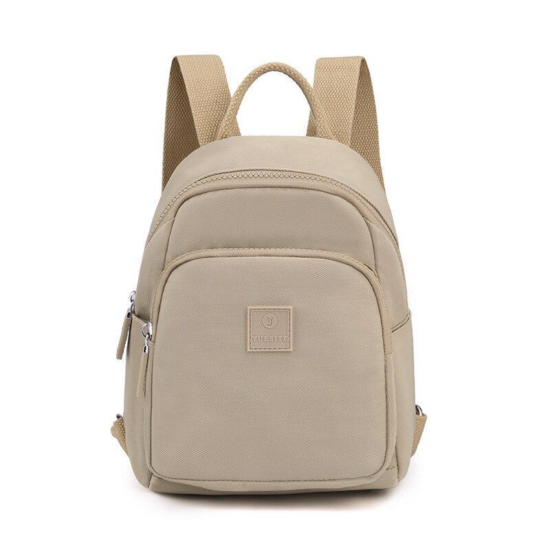 Waterproof Nylon Cloth Backpack Small School Bags School Travel Polyester Zipper