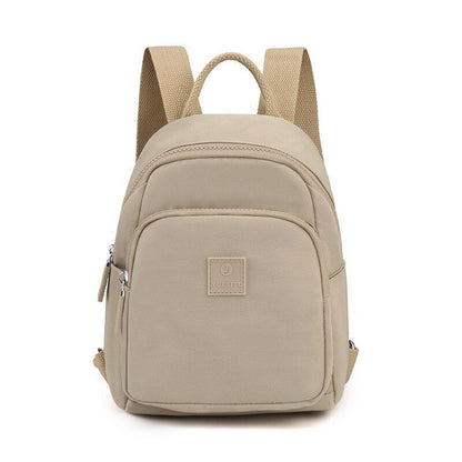 Waterproof Nylon Cloth Backpack Small School Bags School Travel Polyester Zipper