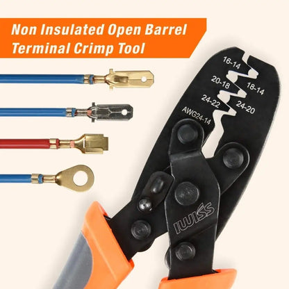 IWISS IWS-1424A Open Barrel Terminal Crimper Plier Tool for Molex Style Terminal