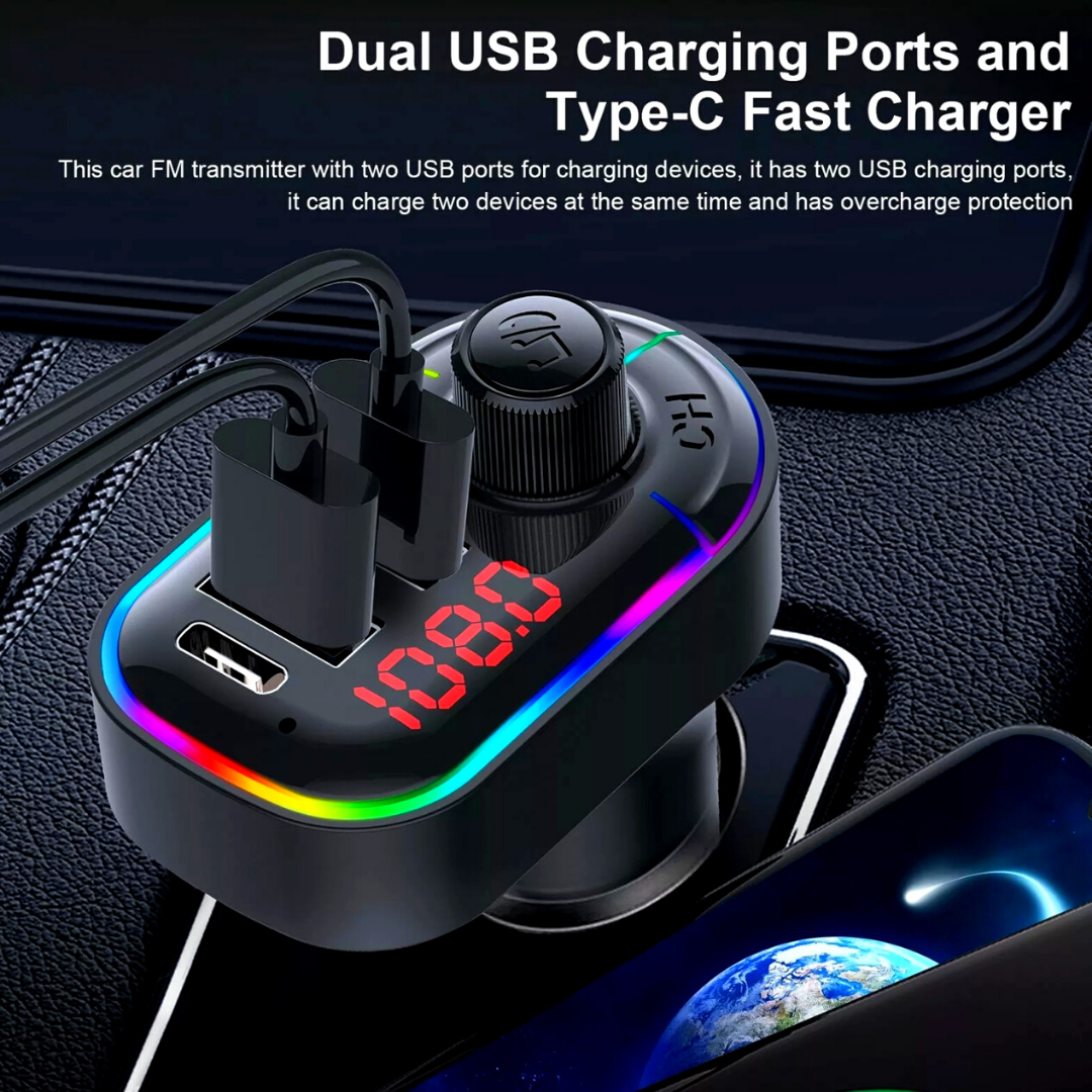 Coche Bluetooth Mp3 Inalambrico Autos kits para Adaptador de Radio Transmisor FM