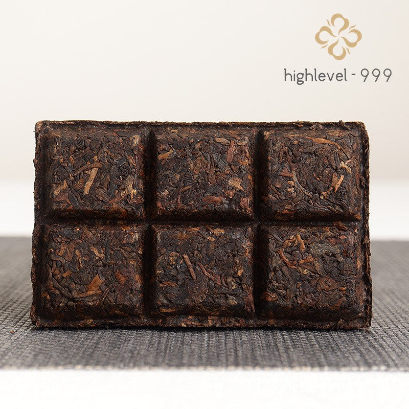 50g Ripe Pu'er Yunnan 2012 Lexingxiang Banzhang Golden Bud Aged Ripe Tea Brick