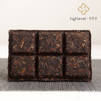 50g Ripe Pu'er Yunnan 2012 Lexingxiang Banzhang Golden Bud Aged Ripe Tea Brick