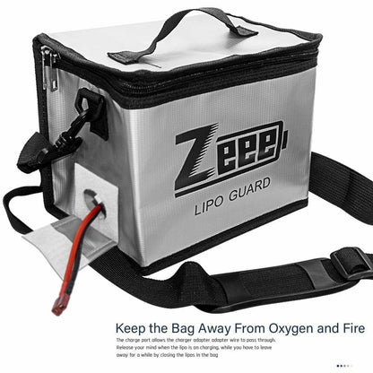 RC Lipo Battery Safe Bag 215*145*165mm Fireproof Explosion Proof Guard Portable