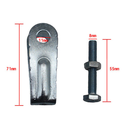 2PCS Wheel Chain Puller Adjuster Tensioner Kit For Yamaha Tri-Z YTZ250 1985-1986
