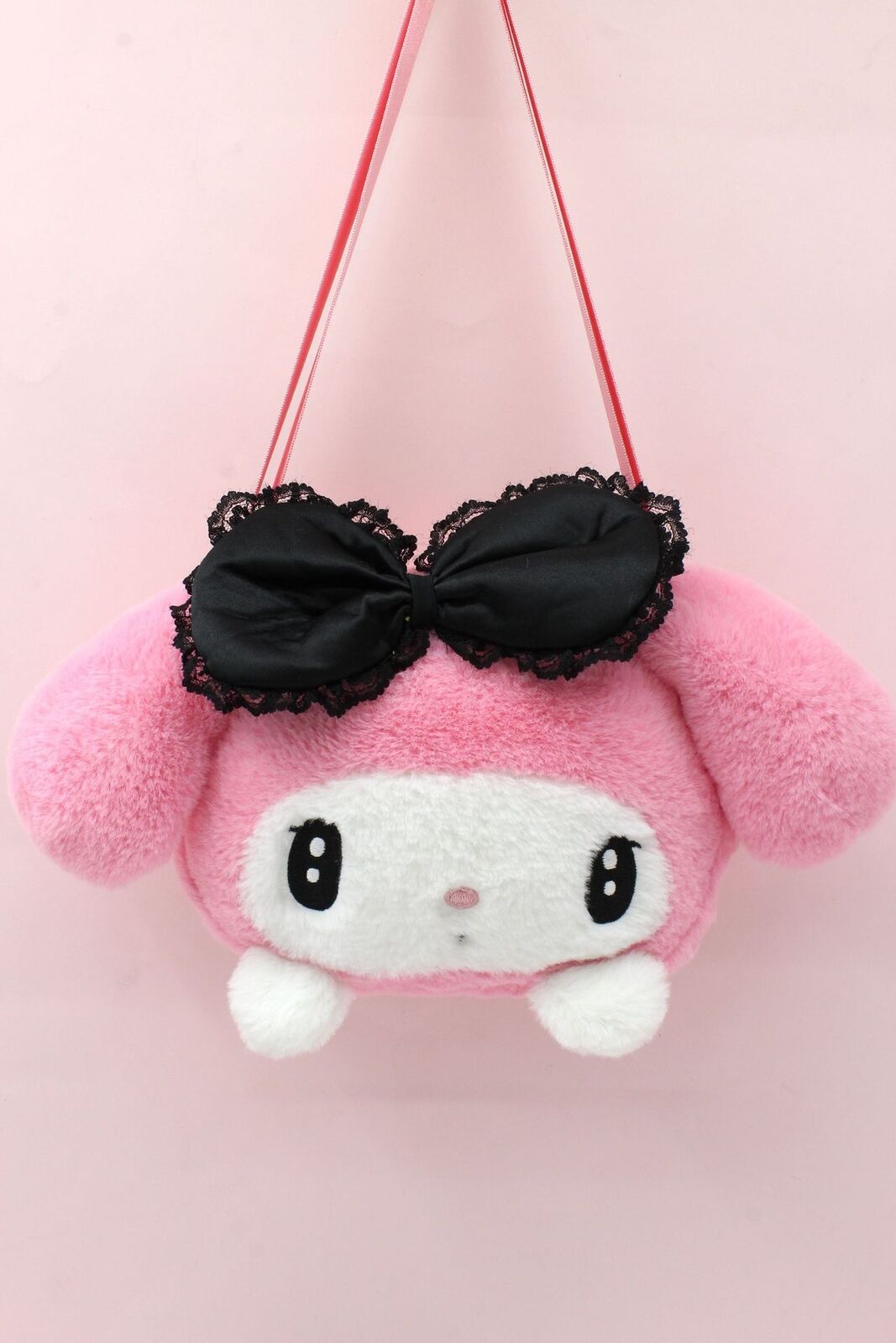 Sanrio Plush Toy Melody Kuromi Shoulder Bag Cotton Doll 16Cm
