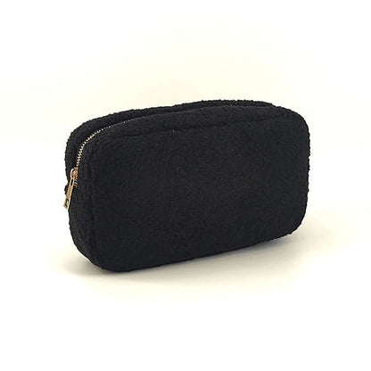 Makeup Plush Bag Cashmere Toiletries Cosmetic Bag Pouch Organizer Storage Purse
