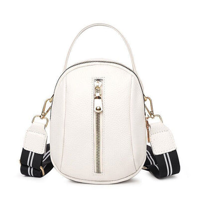 100% Genuine Leather Crossbody Bags Small Shoulder Messenger Bag Woman Black