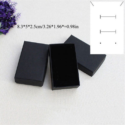 Fashion Ring Necklace Earring Bracelet Paper Bag Wedding Simple Jewelry Gift Box