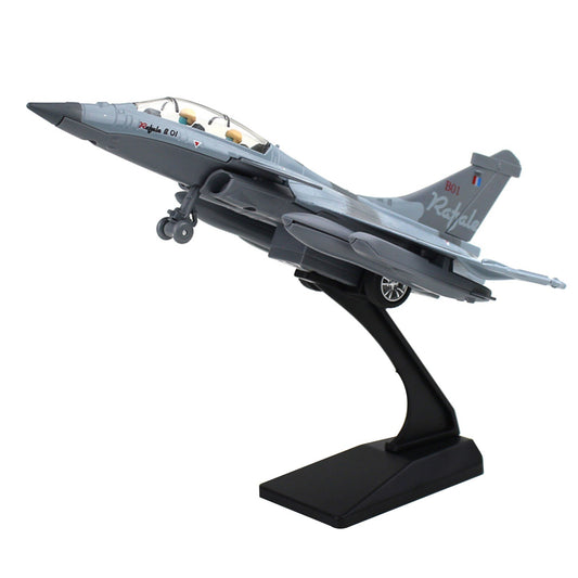 1/100 Air Force Rafale B Camouflage Alloy Fighter Aircraft Model Collection