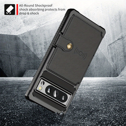 For Google Pixel 8 7 Pro Pixel 8 7 PU Leather Flip Wallet Cover with Card Holder