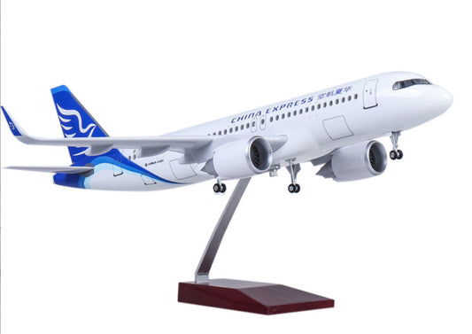 1:80 47CM CHINA EXPRESS AIRBUS A320neo Aircraft Landing Gear Resin Plane Model
