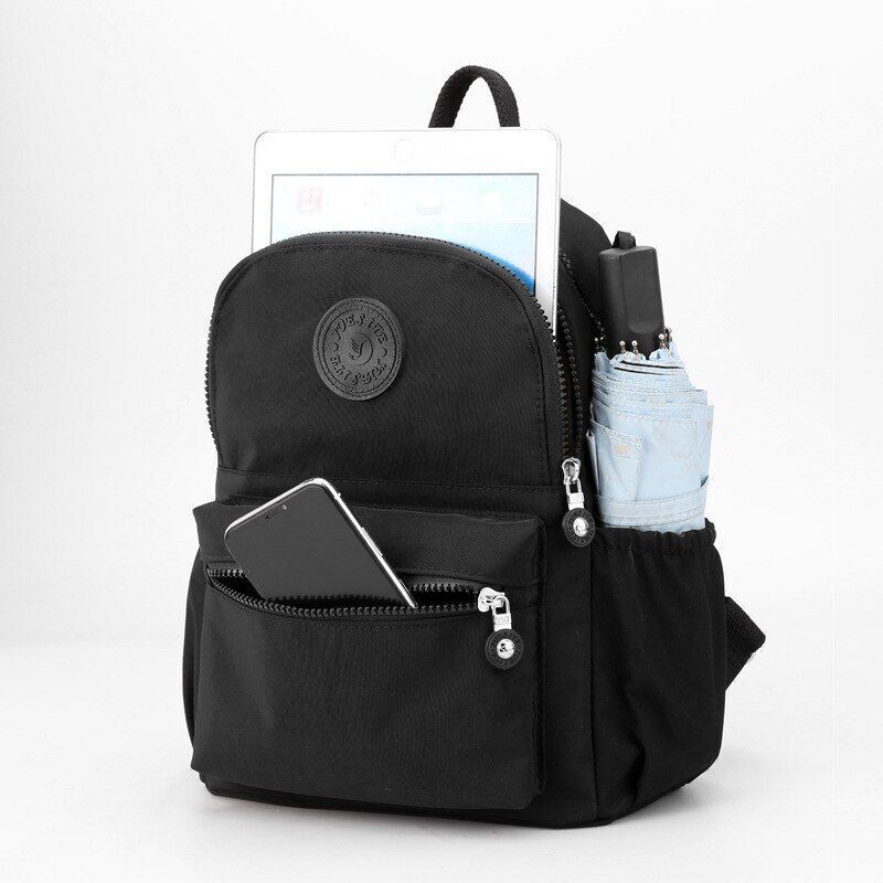 Backpack Nylon Student Travel School Bag Rucksack Multifunction Bags 26*32*13 CM