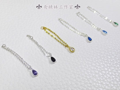 1/6 Female Teardrop White Stone Necklace Model For 12 "ph Tbl Action Figure Body