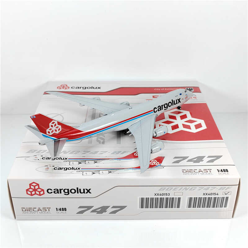 1:400 JC Wings cargolux BOEING B747-8 Passenger Airplane Diecast Model