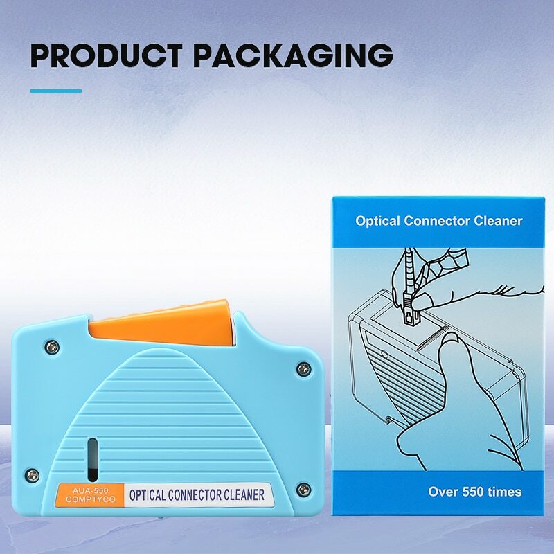 Fiber End Face Cleaning Box Fiber Wiping Tool Pigtail Cleaner Cassette Cleaner