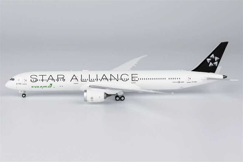 NG Model EVA AIR Star Alliance for Boeing B787-10 B-17812 1/400 Aircraft Model