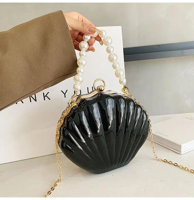 Evening Bags Shell Shape Women Bags Wedding Bridal Handbag Chain Party Bags