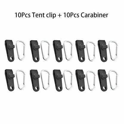 5/10/15 PCS Tarpaulin Clips Tent Canopy Buckles Outdoor Wind Rope Clamps Camping