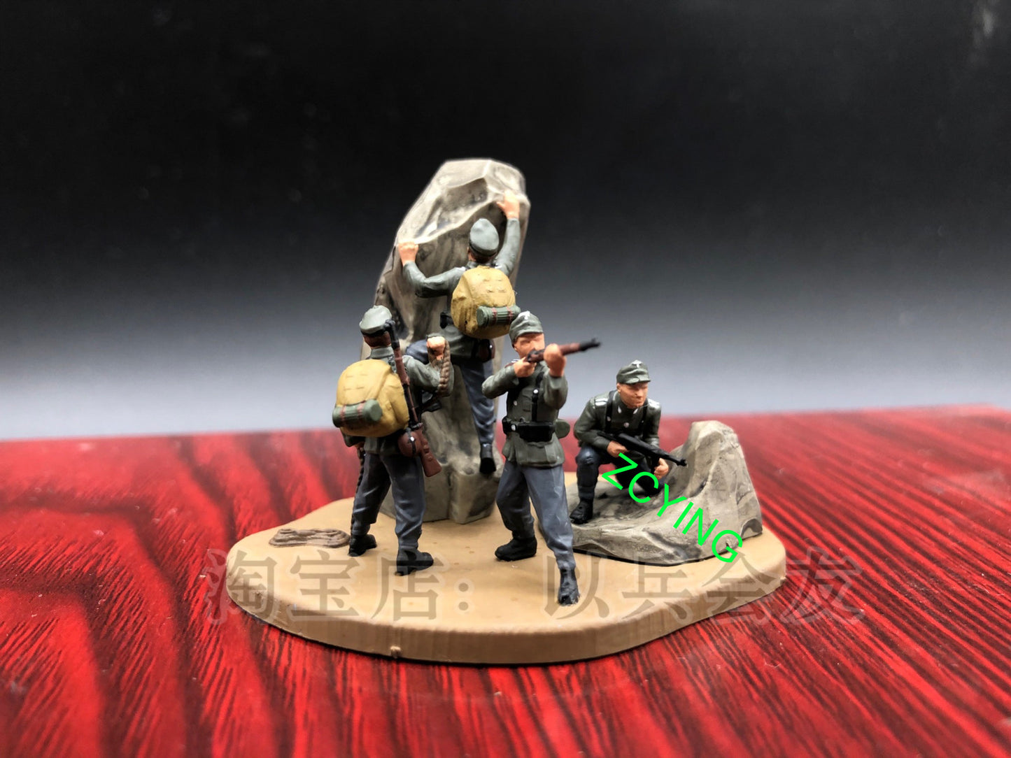 1/72 German Mountain Infantry Finished Product handprinted soilder Model