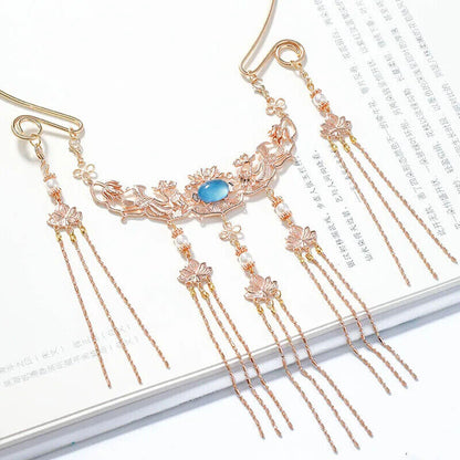 Ancient Chinese Necklace Accessoreis Chain Long Hanfu Dress Decorative Jewelry